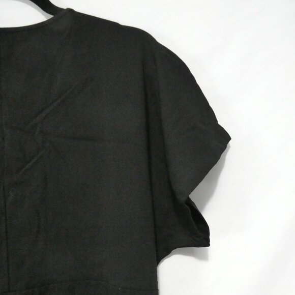 SHEIN - Curve | 2XL | Black Scalloped Hem V-Neck Mini Dress - Picture 11 of 14